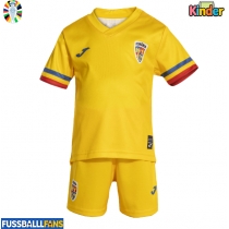 Rumänien Heimtrikotsatz Kinder EM 2024 Kurzarm (+ Kurze Hosen)